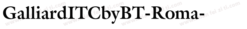 GalliardITCbyBT-Roma字体转换