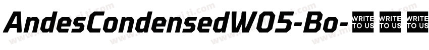 AndesCondensedW05-Bo字体转换