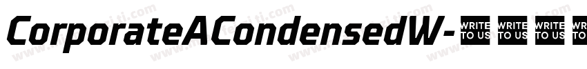 CorporateACondensedW字体转换