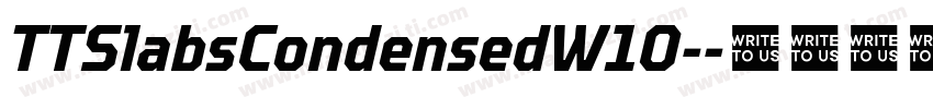 TTSlabsCondensedW10-字体转换
