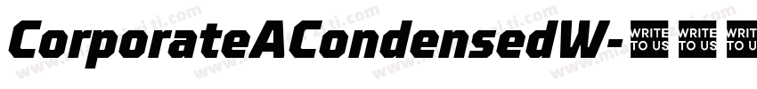 CorporateACondensedW字体转换