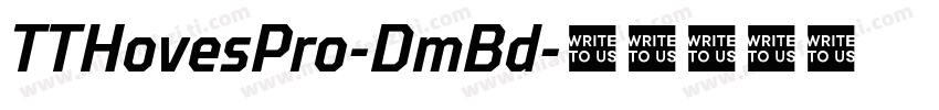 TTHovesPro-DmBd字体转换