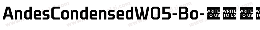 AndesCondensedW05-Bo字体转换