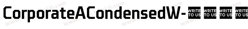 CorporateACondensedW字体转换
