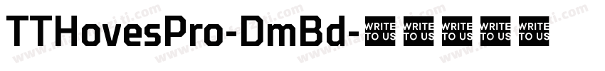 TTHovesPro-DmBd字体转换
