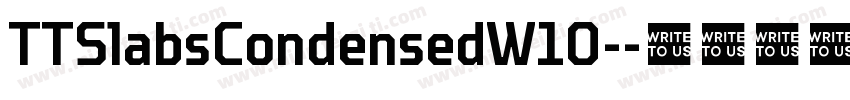 TTSlabsCondensedW10-字体转换