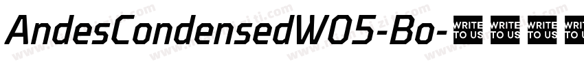AndesCondensedW05-Bo字体转换