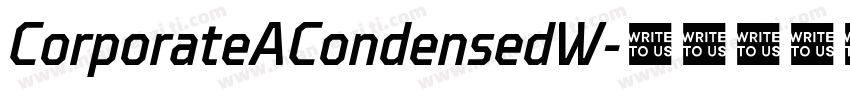 CorporateACondensedW字体转换