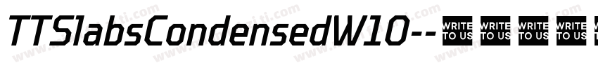 TTSlabsCondensedW10-字体转换