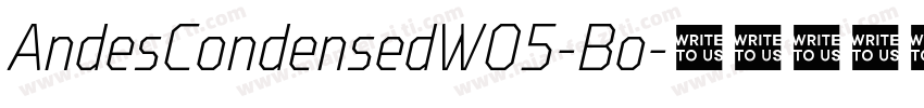 AndesCondensedW05-Bo字体转换