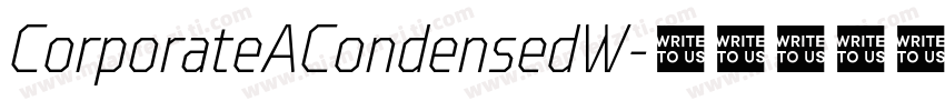 CorporateACondensedW字体转换