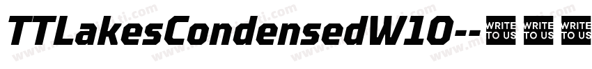 TTLakesCondensedW10-字体转换