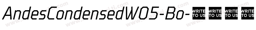 AndesCondensedW05-Bo字体转换