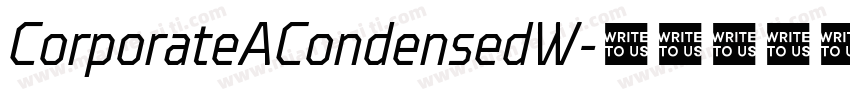 CorporateACondensedW字体转换