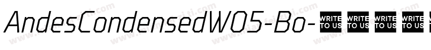 AndesCondensedW05-Bo字体转换