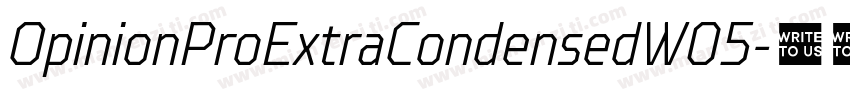OpinionProExtraCondensedW05字体转换