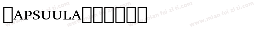 Capsuula字体转换
