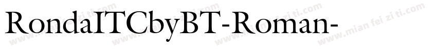 RondaITCbyBT-Roman字体转换