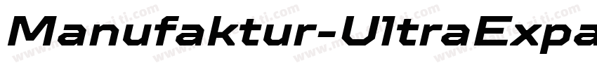 Manufaktur-UltraExpandedBdIt字体转换