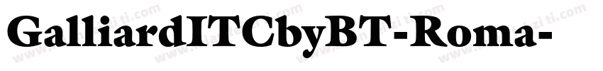 GalliardITCbyBT-Roma字体转换