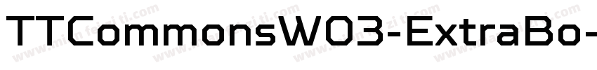 TTCommonsW03-ExtraBo字体转换