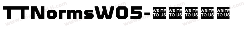 TTNormsW05字体转换