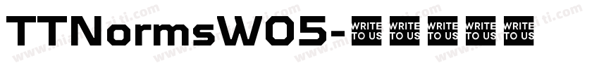 TTNormsW05字体转换