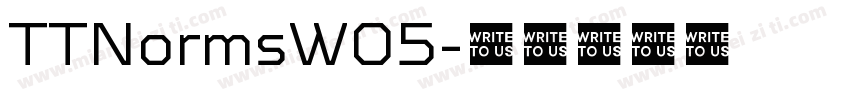 TTNormsW05字体转换