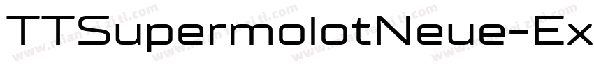 TTSupermolotNeue-Ext字体转换