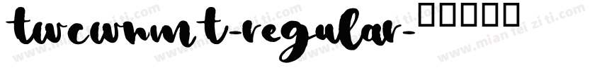 TwCwnMT-Regular字体转换