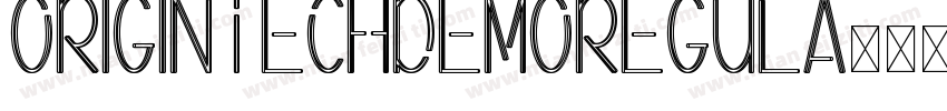 OriginTechDemoRegula字体转换