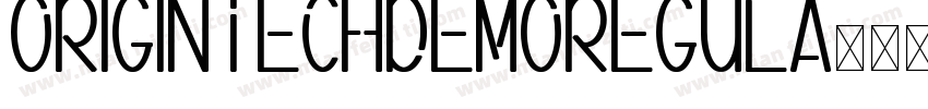 OriginTechDemoRegula字体转换
