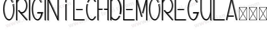 OriginTechDemoRegula字体转换
