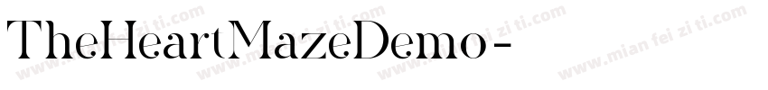 TheHeartMazeDemo字体字体转换