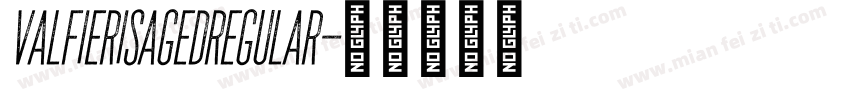 ValfierisAgedRegular字体转换