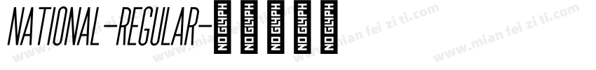National-Regular字体转换