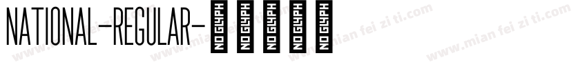 National-Regular字体转换