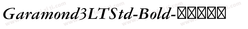 Garamond3LTStd-Bold字体转换