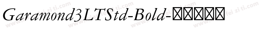 Garamond3LTStd-Bold字体转换