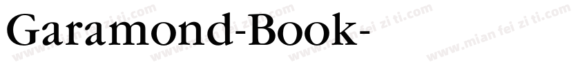 Garamond-Book字体转换