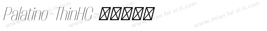 Palatino-ThinHC字体转换