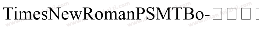 TimesNewRomanPSMTBo字体转换
