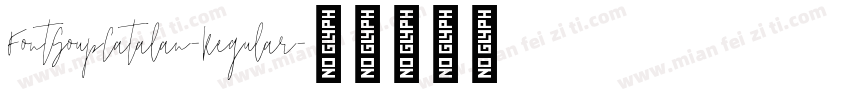 FontSoupCatalan-Regular字体转换
