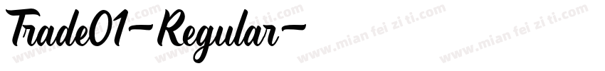 Trade01-Regular字体转换