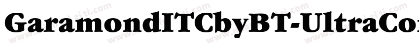 GaramondITCbyBT-UltraCondItalic字体转换