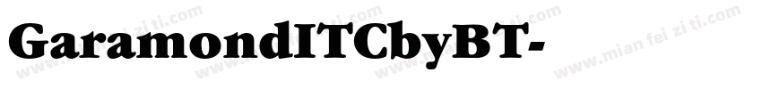 GaramondITCbyBT字体转换