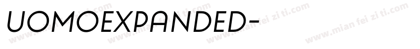 UomoExpanded字体转换