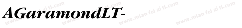 AGaramondLT字体转换