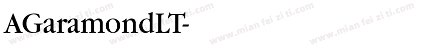 AGaramondLT字体转换