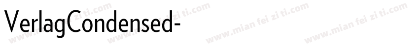 VerlagCondensed字体转换
